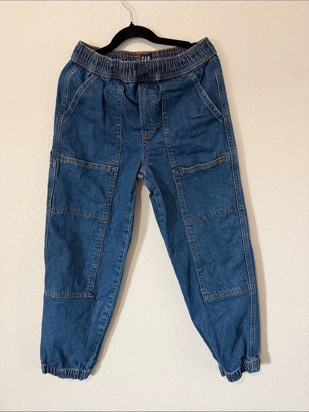 GAP Dark Blue Denim Jogger Pants for Kids